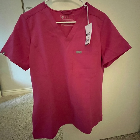 Medium Catarina Slim Scrub Top Pink (Electric Orchid) - Picture 1 of 2